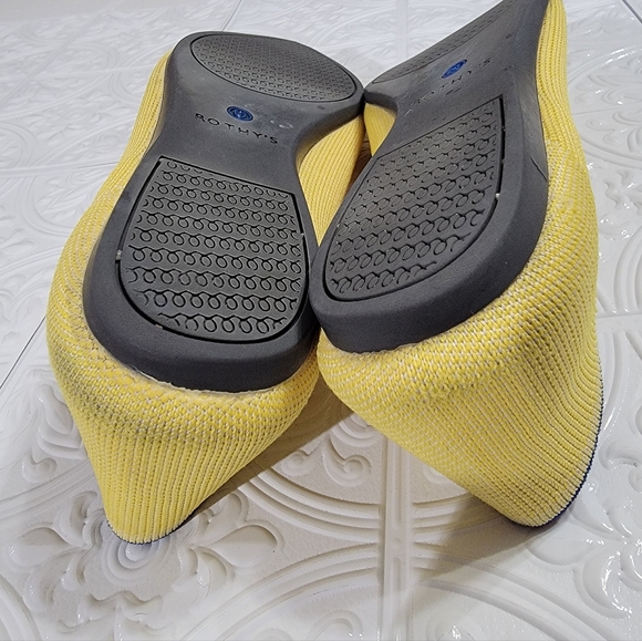 Rothy's Sunshine Yellow The Point Ballet Flats Women's Size 9.5 - Picture 13 of 16